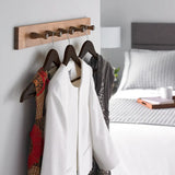 Non-Slip Dark Brown Wooden Hook Coat Hanger traditional wooden coat hangers with metal hooks are robust enough to hold heavy clothing items