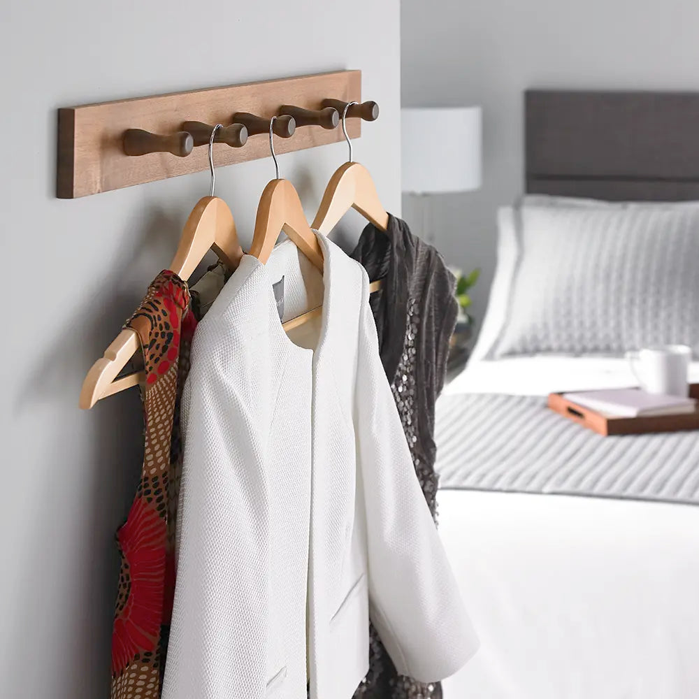 Non-Slip Light wood Wooden Hook Coat Hanger traditional wooden coat hangers with metal hooks are robust enough to hold heavy clothing items