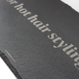  Heat proof mat dark slate, designed for guest bedrooms in order to protect surfaces from hot hair styling tools
