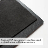  Heat proof mat dark slate, designed for guest bedrooms in order to protect surfaces from hot hair styling tools