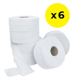 Jumbo Toilet Roll 2 Ply - Pack of 6