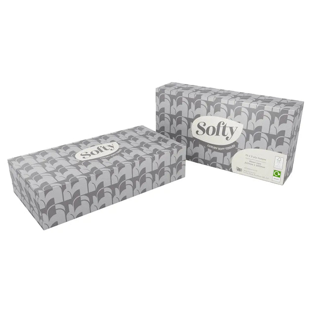 Softy 3-Ply Rectangular Tissues - Pack of 24