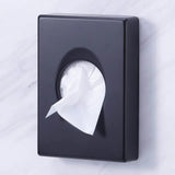 Black Hygiene Bag Holder on a wall with white hygiene bags inside 