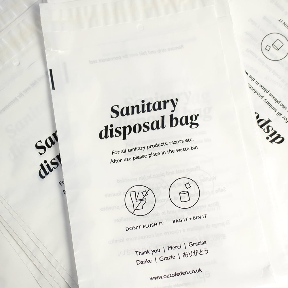 Sentari Items Biodegradable Plastic Sanitary Bags | Eco Products | Out of Eden