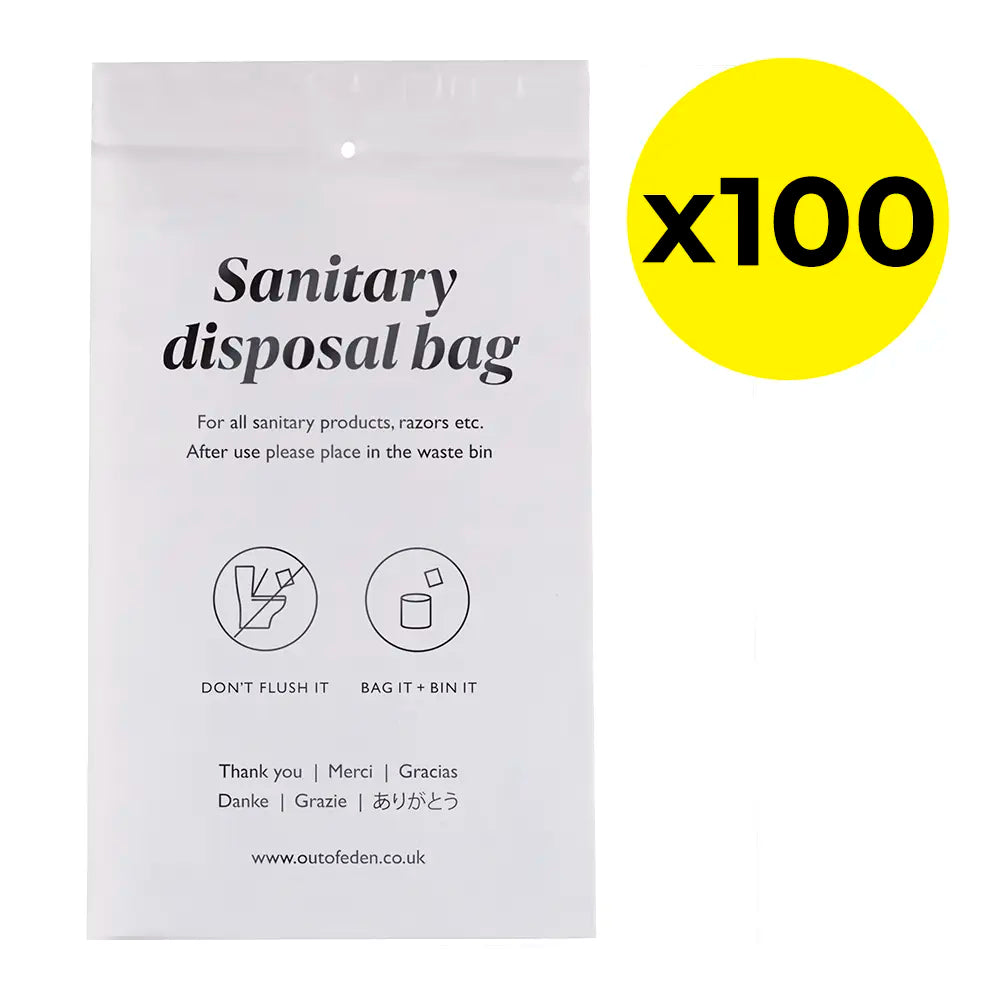 Plastic Sanitary Bags pack of 100