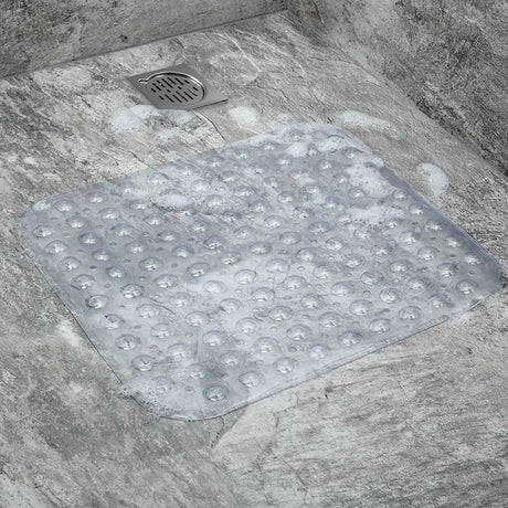 Non-Slip Square Clear Shower Mat
