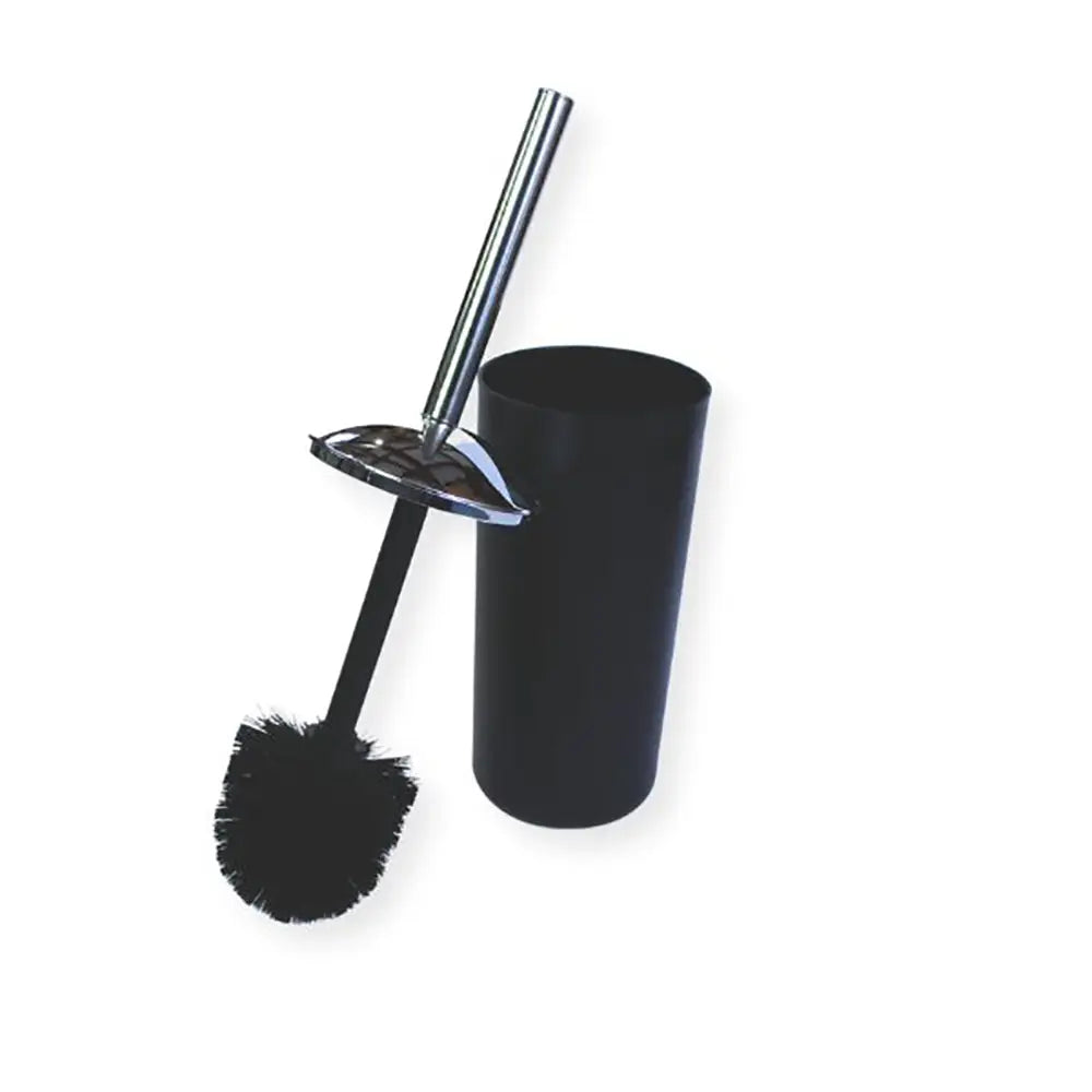 Modern Toilet Brush Set black open 
