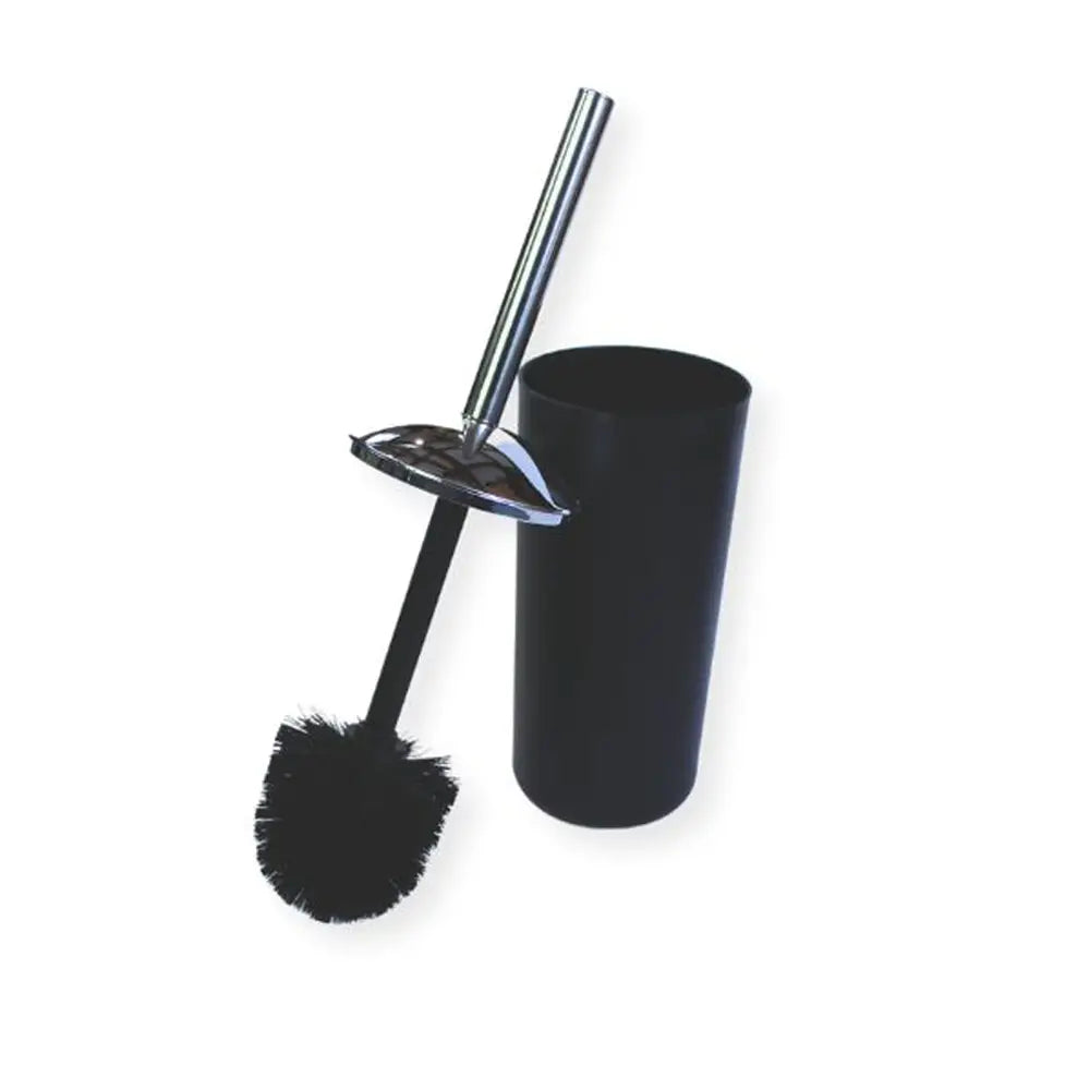 Black Spare Plastic Toilet Brush Head for Modern Set on white ground 