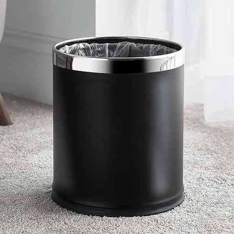 Black Steel Hotel Smart Bin 10L 