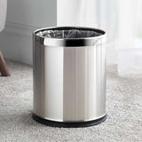 Steel Hotel Smart Bins 10L sliver