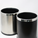 Steel Hotel Smart Bins 10L Black and Steel