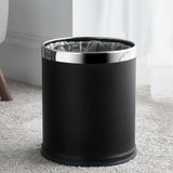 Faux Leather Hotel Smart Bins 10L black