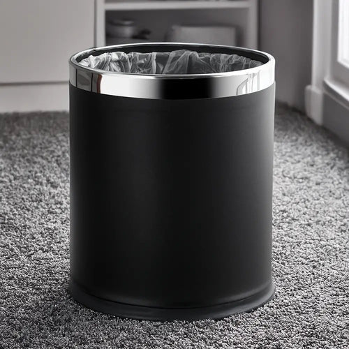 Plastic Hotel Smart Bin 10L - Black
