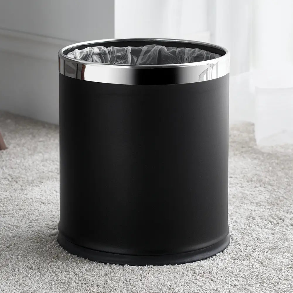 Plastic Hotel Smart Bin 10L - Black
