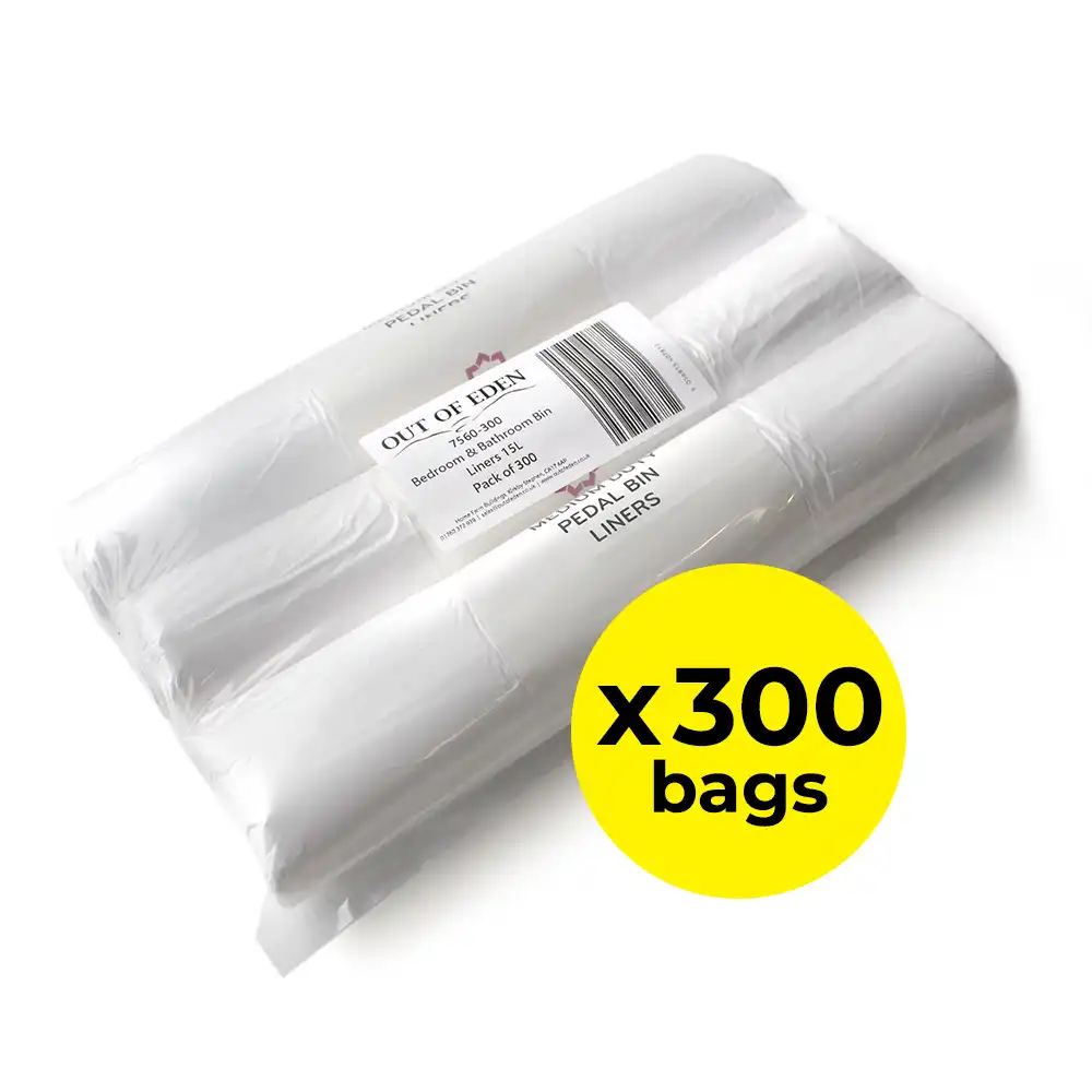 Bedroom & Bathroom Bin Liners 15L