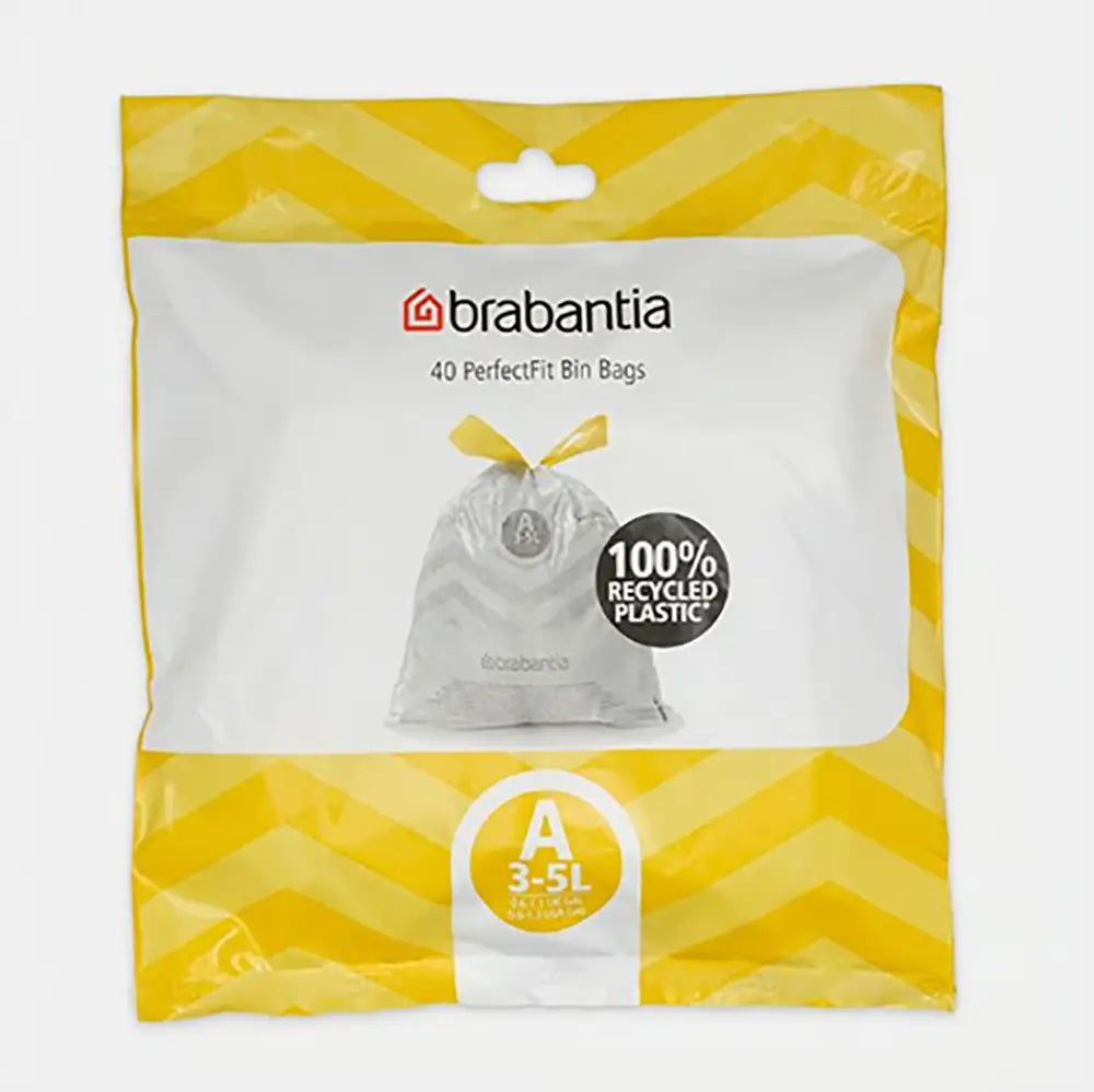 Brabantia Perfect Fit Bin Liners 3L - Pack of 40