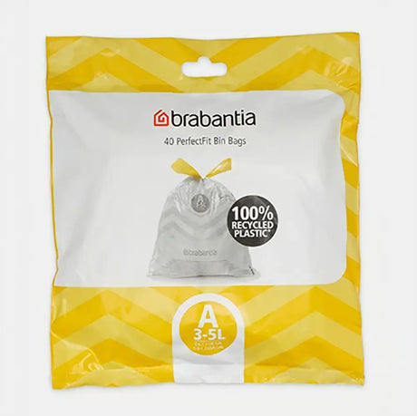 Brabantia Perfect Fit Bin Liners 3L - Pack of 40