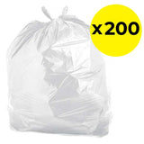 Large Heavy-Duty Recycled Clear Bin Bags 100L - Pack of 200