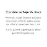 Don't Take The Toiletries Notice - Pack of 3