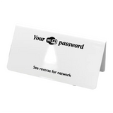 Wi-Fi Password Aluminium Tent Sign - Pack of 5