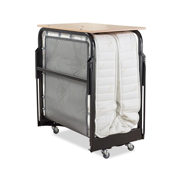 Jay-Be Crown Premier Folding Single Hotel Bed, Space-Saving – Out