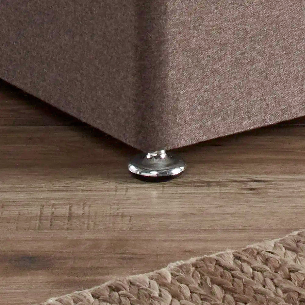 Spare Glide For Hotel Bed Base with a chrome finish