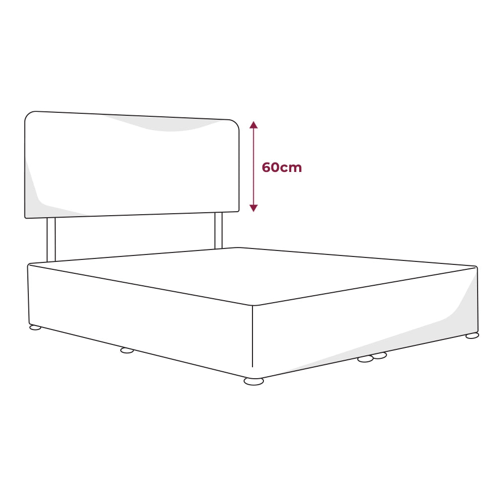 Height dimensions of the Hotel Headboard from Out of Eden