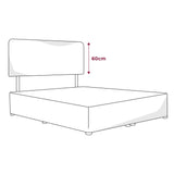 Height dimensions of the Hotel Headboard from Out of Eden
