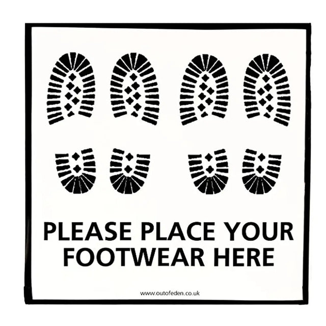 Discreet Label Boot Plastic Boot Tray Label | Bedroom | Out of Eden