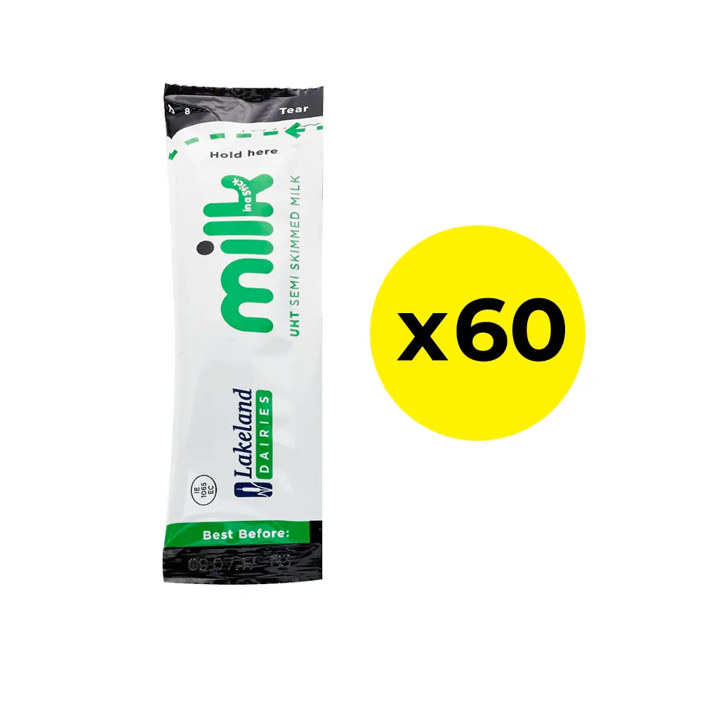 Lakeland Dairies Semi-Skimmed Milk Sticks pack of 60