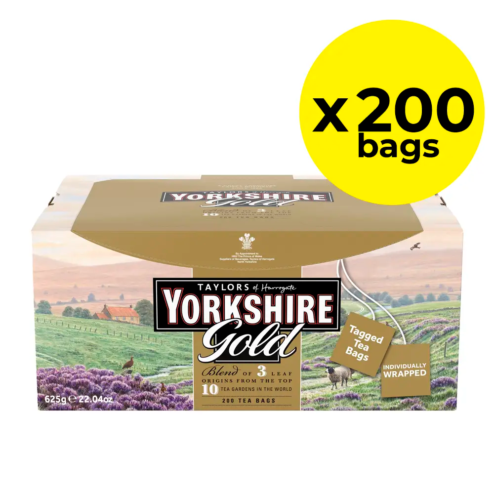 Yorkshire Gold Tea Bags (Tag & Envelope) - Pack of 200