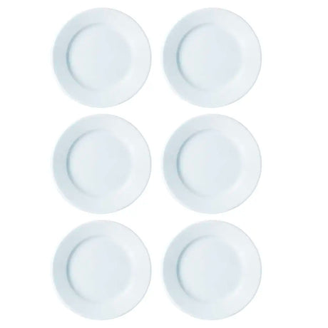 Vitrified Hotelware Wide Rimmed Plate 19cm - Pack of 6