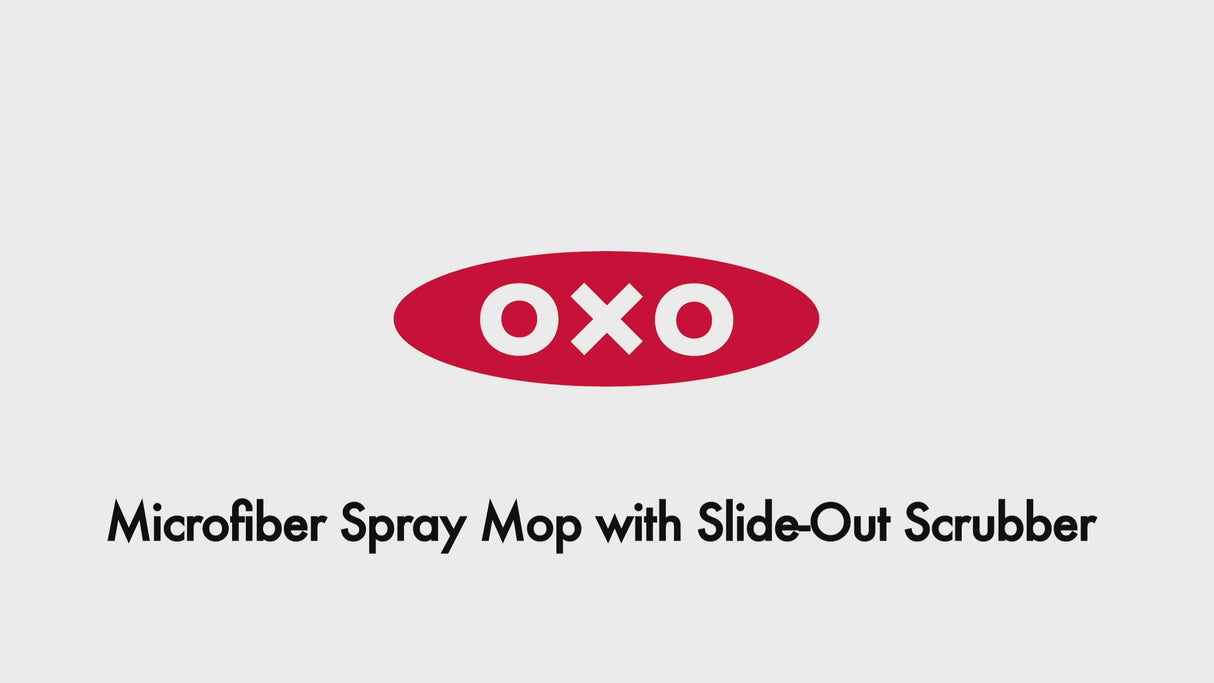Oxo Microfibre Spray Mop with Slide Out Scrubber